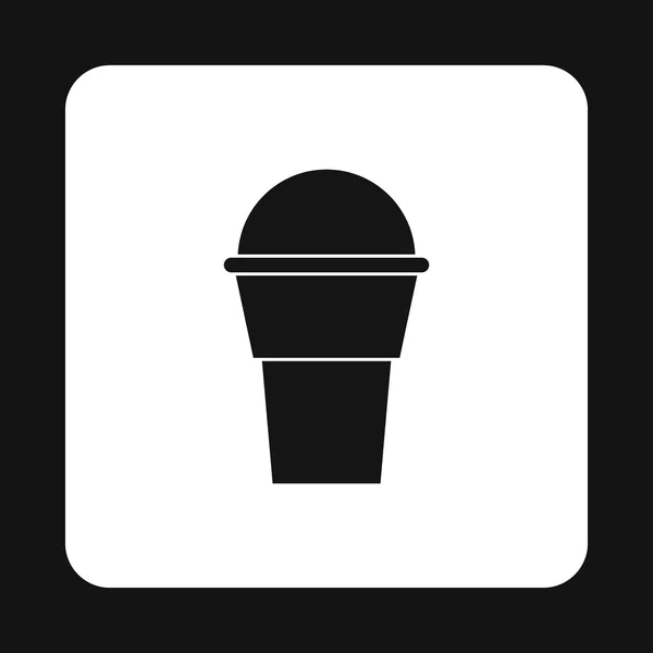 Icona cono gelato, stile semplice — Vettoriale Stock