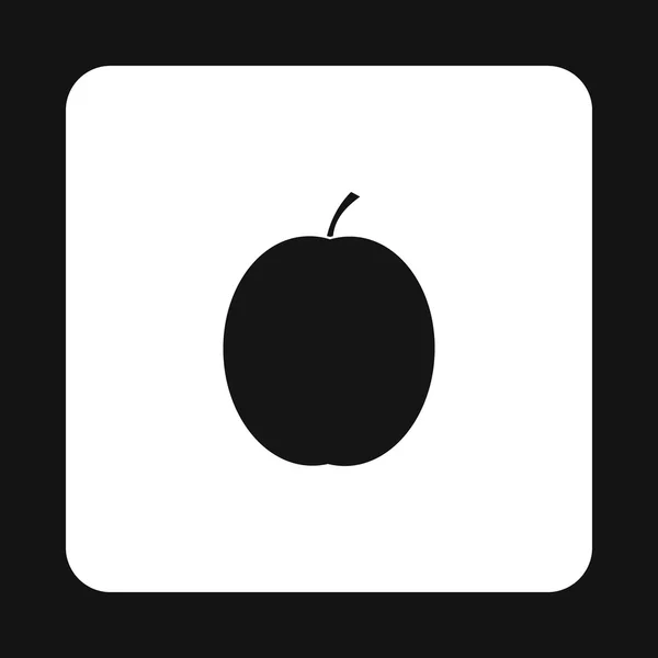 Peach icon, simple style — Stock Vector