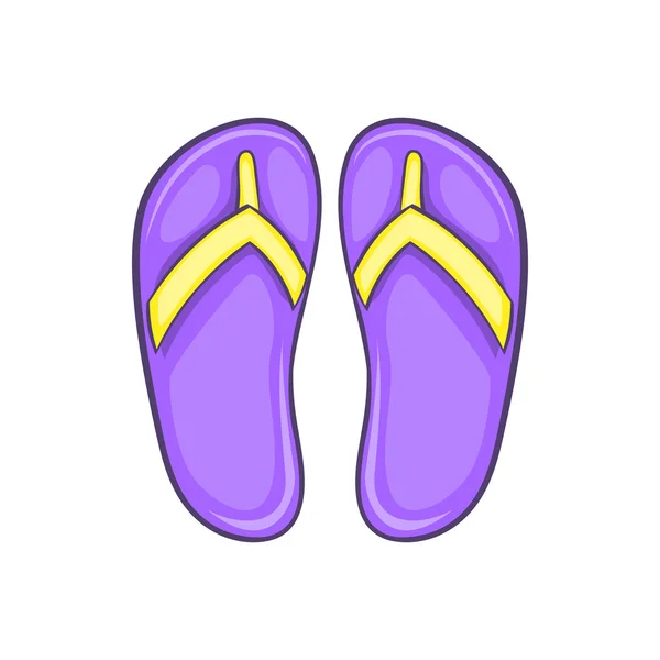 Sandalias Flip flop icono, estilo de dibujos animados — Archivo Imágenes Vectoriales