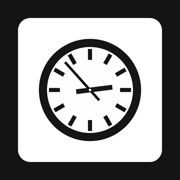 Horloge murale icône, style simple — Image vectorielle