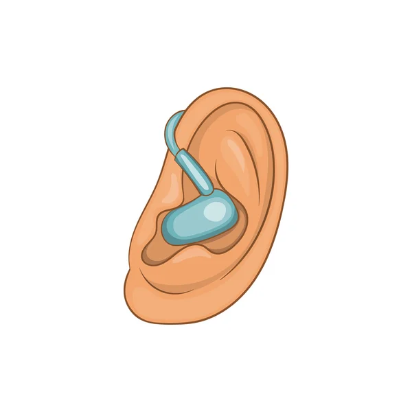 Kulak simgesi işitme, karikatür tarzı — Stok Vektör