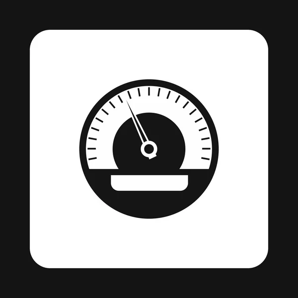 Car speedometer icon, simple style — Stock Vector