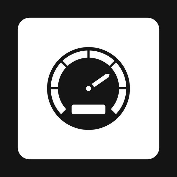 Tachometer icon in simple style — Stock Vector