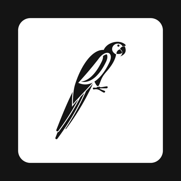 Ikona papugi, prosty styl — Wektor stockowy