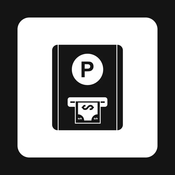 Parking fees icon, simple style — Stock Vector