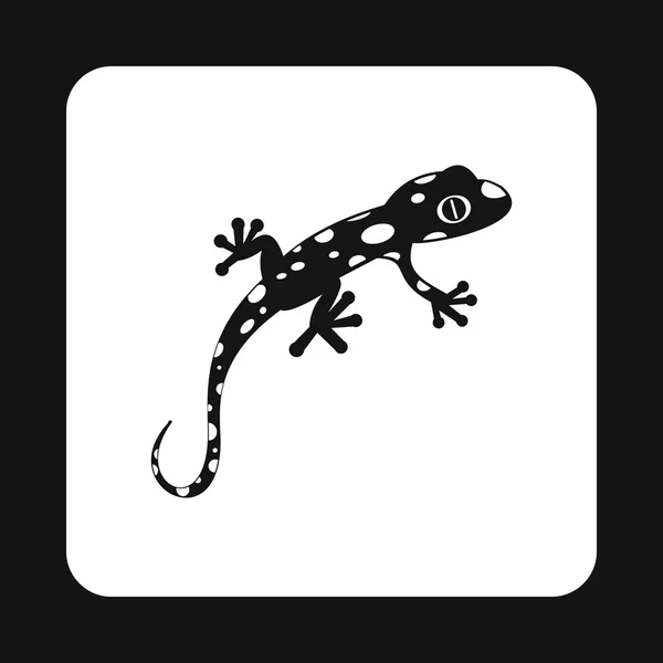 Strakaté chameleon ikona, jednoduchý styl — Stockový vektor