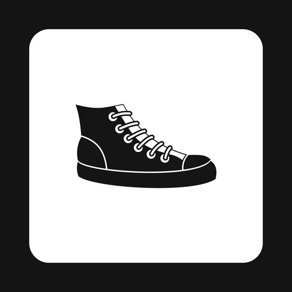Sneakers icône, style simple — Image vectorielle