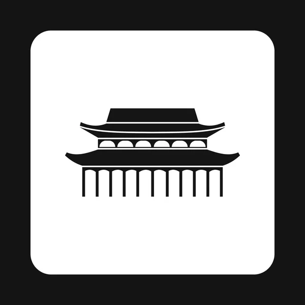 Heliga tempel ikon, enkel stil — Stock vektor