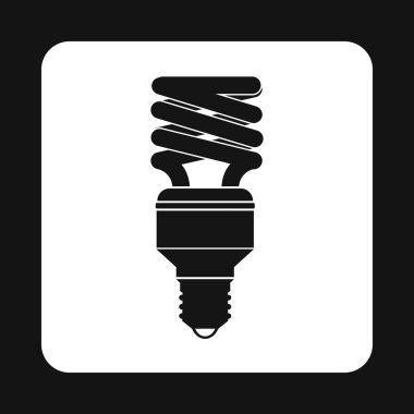 Floresan kaydetme ampul simgesi basit tarzı