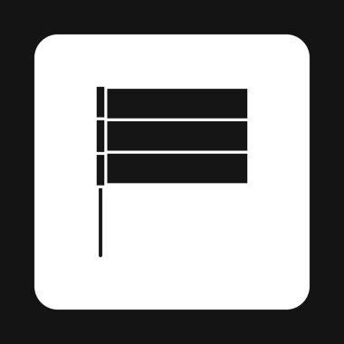 Bayrak simgesi basit tarzı