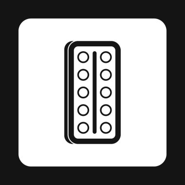 Suluboya bir kutu simgesi, basit tarzı