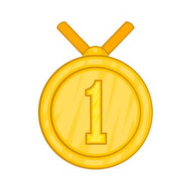 İlk simgesi yerleştir, karikatür tarzı Madalyası