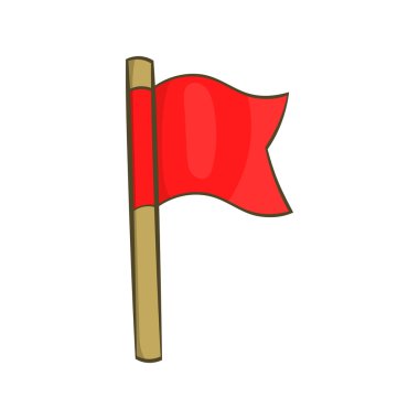 Futbol bayrak simgesi, karikatür tarzı