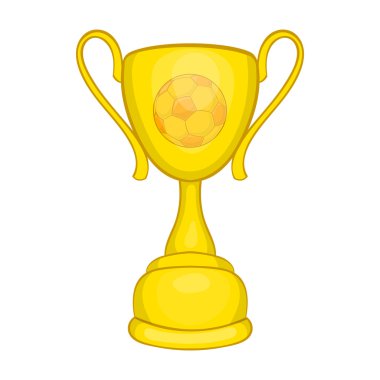 Kupası futbol simgesi, karikatür tarzı