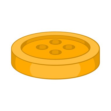 Dikiş düğmesi simgesi, çizgi film biçimi