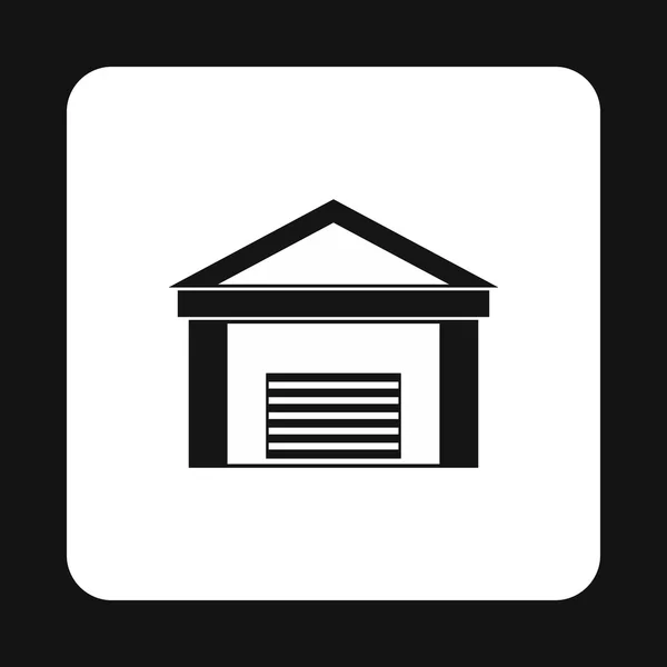 Warehouse building icon, simple style — Stock Vector