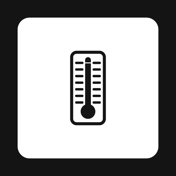 Термометр показывает значок высокой температуры — стоковый вектор