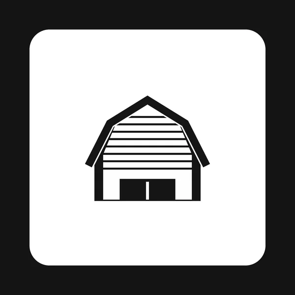 Barn icon in simple style — Stock Vector
