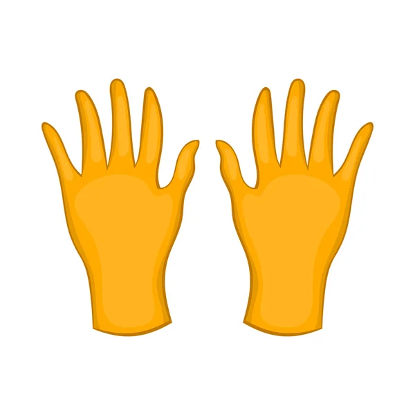 Піктограма гумових рукавичок, мультиплікаційний стиль — стоковий вектор