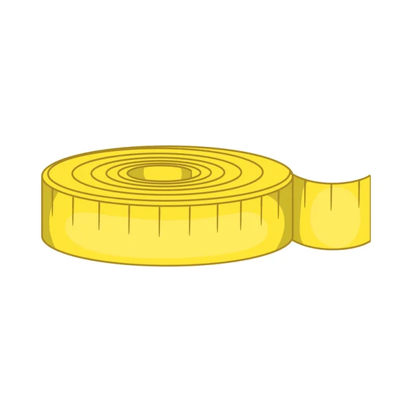 Measuring tape icon, cartoon style — Stock Vector