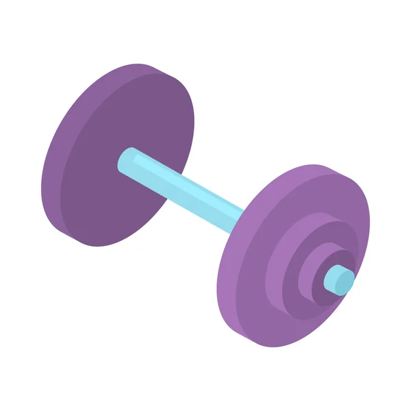 Dumbbell icoon, cartoon stijl — Stockvector