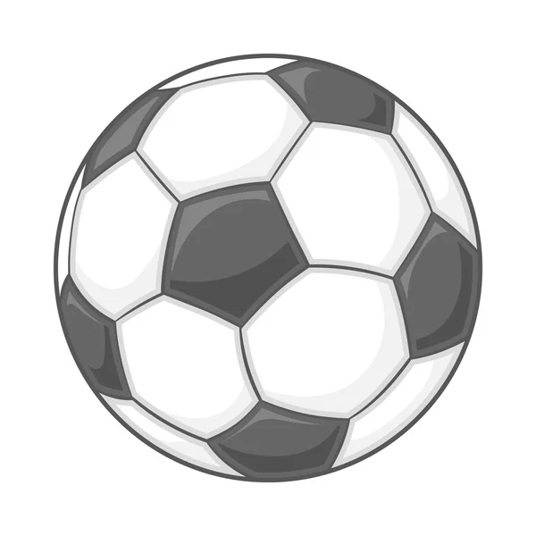 Icono de pelota de fútbol, estilo de dibujos animados — Archivo Imágenes Vectoriales