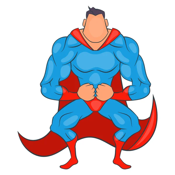 Super hero ready to fly icon, cartoon style Vector Graphics