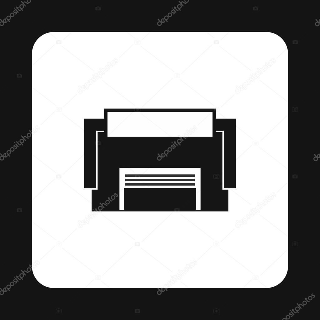 Industrial building icon, simple style