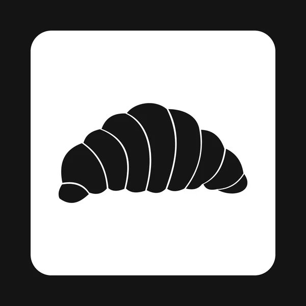 Croissant icono, estilo simple — Vector de stock