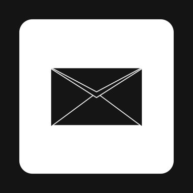 Kağıt mektup simgesi, basit tarzı