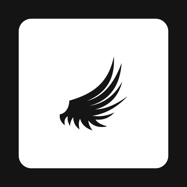 Křídlo ikona, jednoduchý styl — Stockový vektor