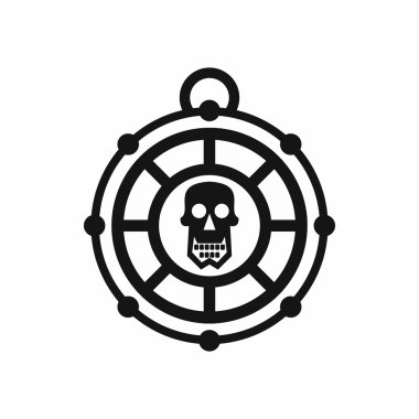 Korsan muska simgesi, basit tarzı