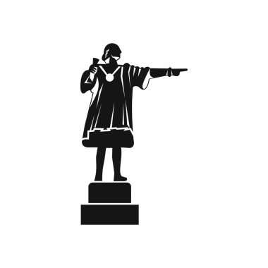 Columbus anıt simgesi, basit tarzı