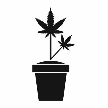Kenevir pot simgesi, basit tarzı