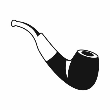 Sigara boru simgesi, basit tarzı