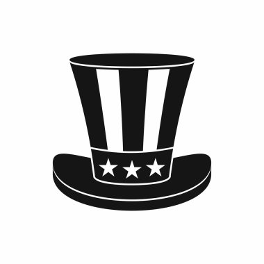 Amerikan şapkası Icon, basit tarzı