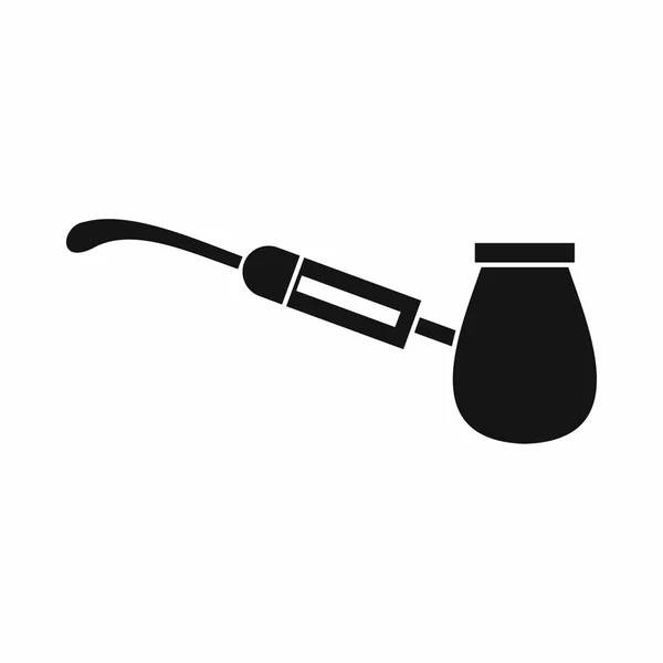 Elektronische sigaret met mondstuk pictogram — Stockvector