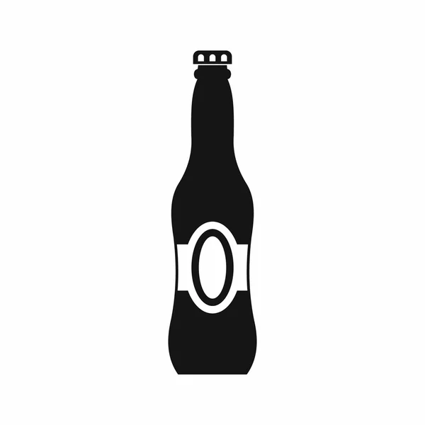 Bottiglia di icona della birra, stile semplice — Vettoriale Stock