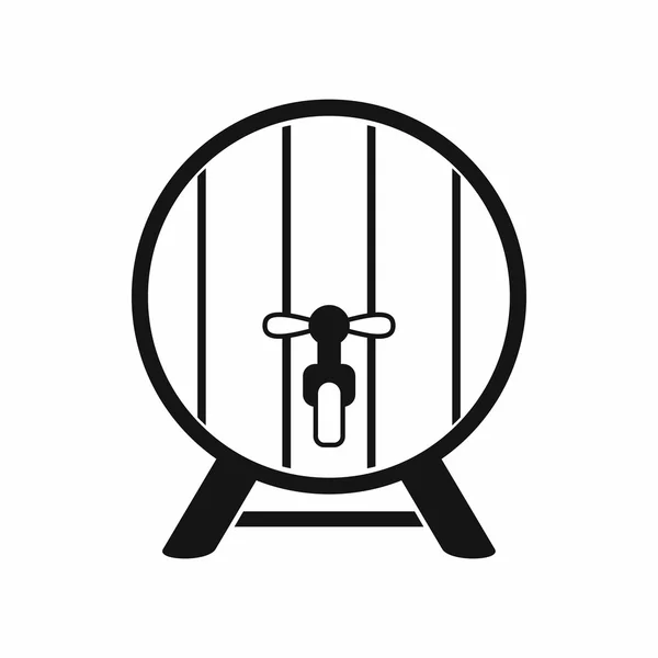 Beer barrel in pub icon, simple style — Stock Vector
