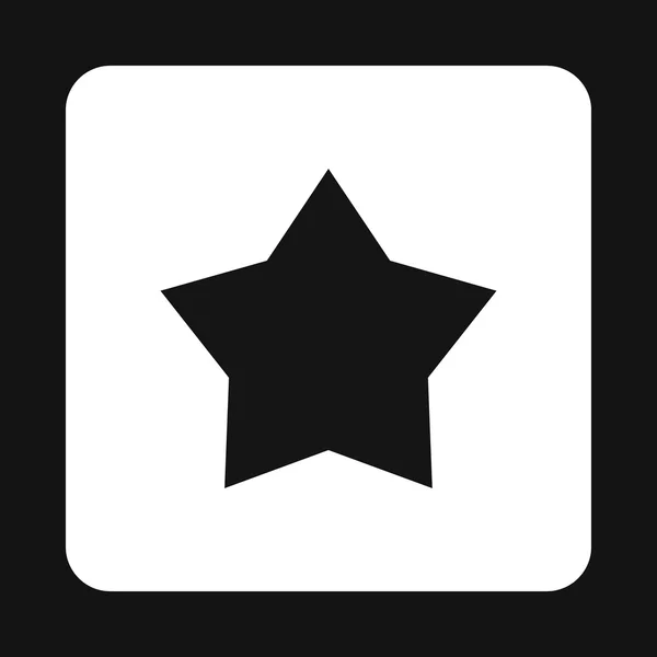 Icône étoile céleste noire, style simple — Image vectorielle