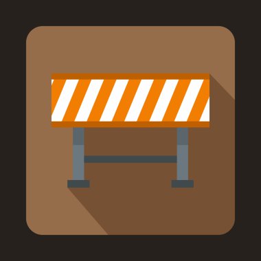 Bariyer simgesi, düz stil