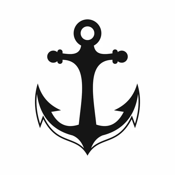 Icona di ancoraggio, stile semplice — Vettoriale Stock