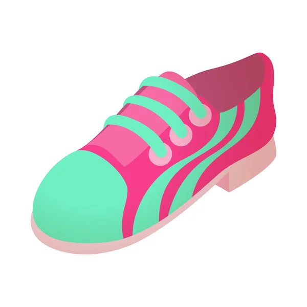 Sneakers icône, style dessin animé — Image vectorielle