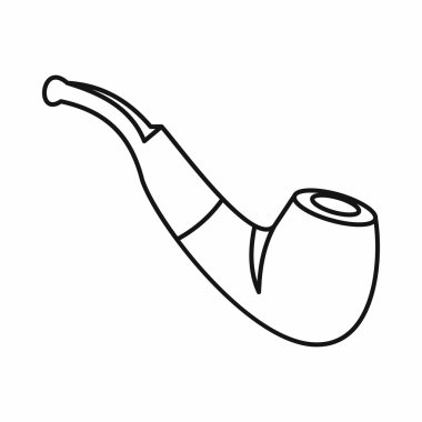 Ahşap Boru simgesi, anahat stili