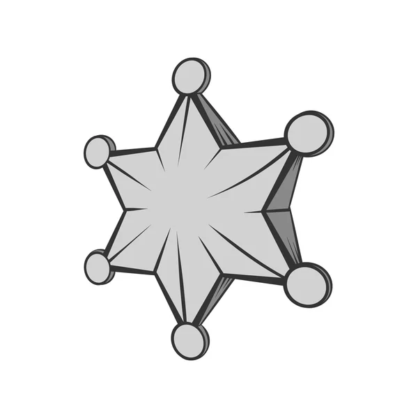 Ícone de estrela de seis pontas, estilo monocromático preto —  Vetores de Stock