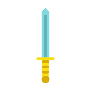 Düz stil simgesinde kılıç