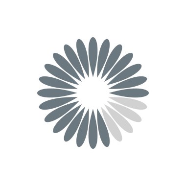 Bekleyen indir simgesi, düz stil