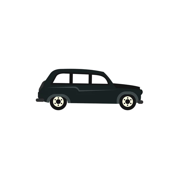 Icono de coche retro, estilo plano — Vector de stock