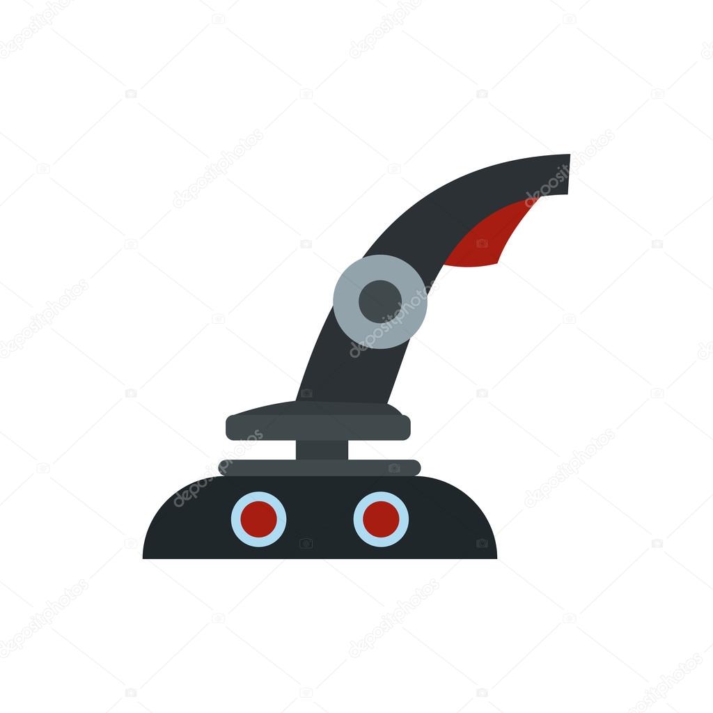 Gaming chair icon, flat style
