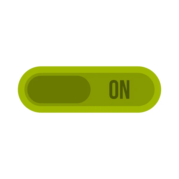 En el icono del botón, estilo plano — Archivo Imágenes Vectoriales